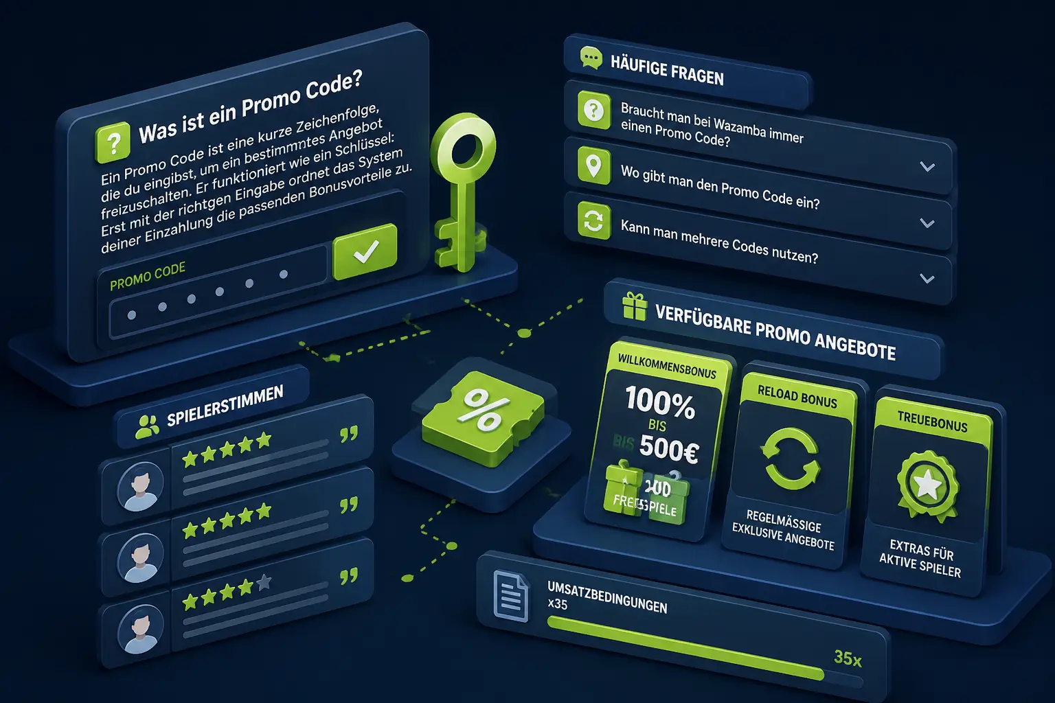 Wazamba Promo Code für Deutschland visual guide for Wazamba